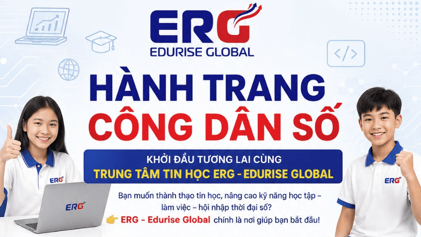 Học Tin học từ sớm – Mở rộng tương lai số cùng ERG - Edurise Global